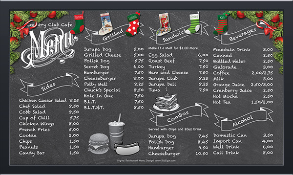 Digital Menu Redesigned