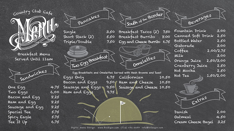 Digital Menu