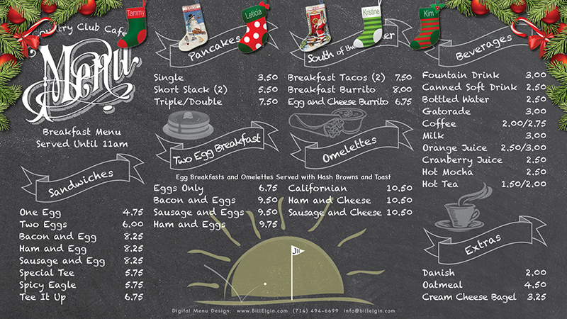 Digital Menu