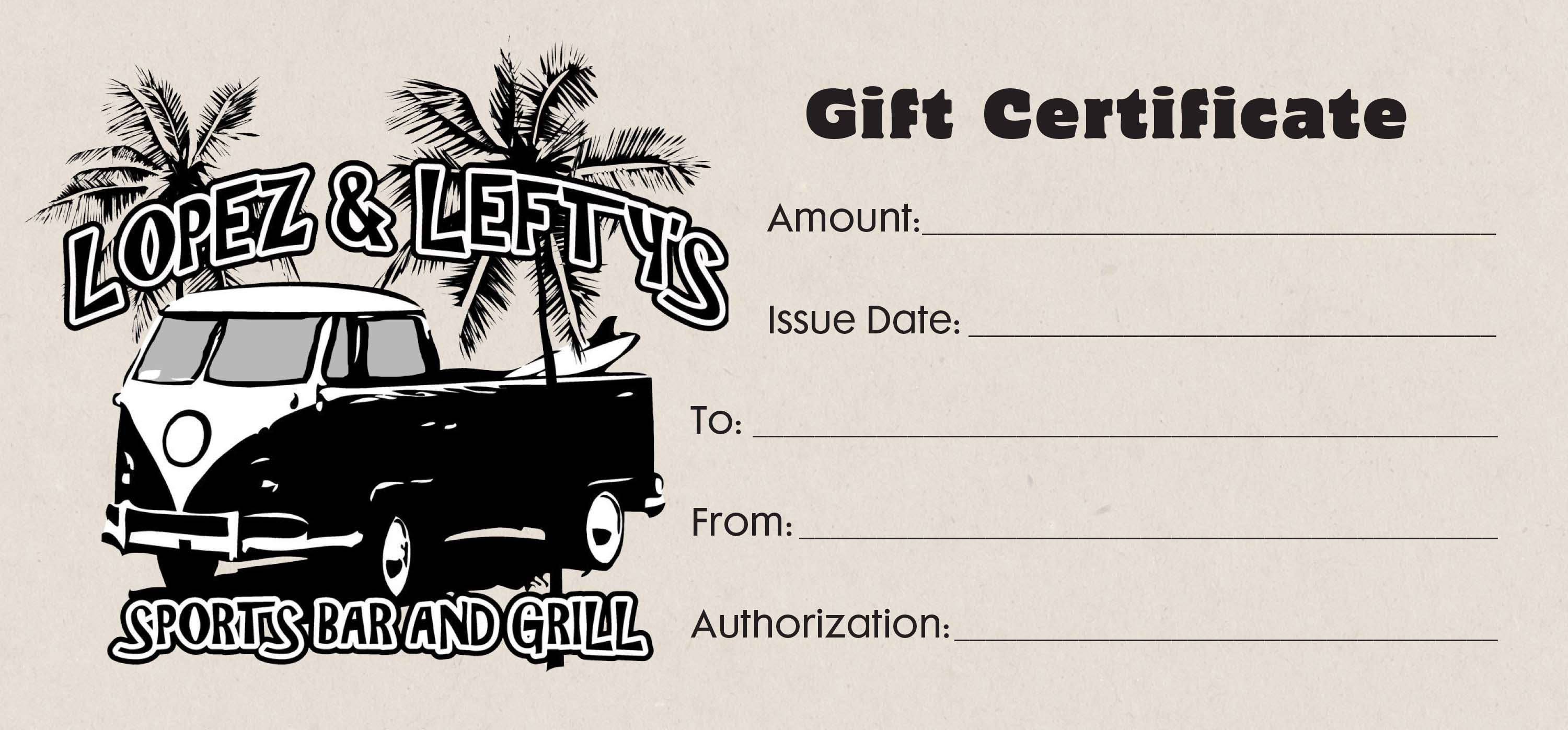 Gift Certificate